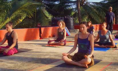Our Students Meditating