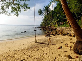 Inviting swing on Koh Phangan Island